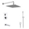 Chrome Thermostatic Tub and Shower System with 8
